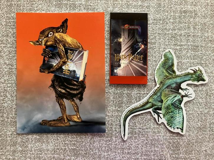 Harry Potter boekenlegger magneet ansichtkaart, Verzamelen, Harry Potter, Zo goed als nieuw, Overige typen, Ophalen of Verzenden