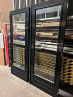 Dubbele deuren, Doe-het-zelf en Verbouw, Ophalen, 120 cm of meer, 200 tot 215 cm, Glas