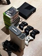 Xbox 360 s + 5 controllers + veel games, classic, Spelcomputers en Games, Spelcomputers | Xbox 360, Met games, Met 2 controllers