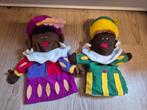 2x zwarte piet handpop 27 cm, Ophalen of Verzenden