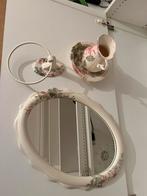 Hadida badkamer/toilet set, spiegel/handdoekhouder en vaasje, Ophalen, Overige typen
