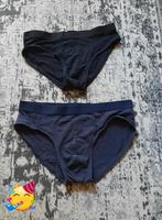 ☺️🌺🩲Heren Slips - Blauw & Zwarten wit, Ophalen of Verzenden, Blauw, Slip