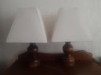 Tafellamp, lampen, schemerlampen 2 stuks, Klassiek, Luxe, Old School, Retro, Vintage, Zo goed als nieuw, Minder dan 50 cm, Ophalen