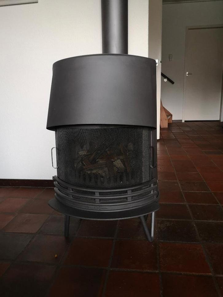 Deense kachel, Tasso, Huis en Inrichting, Kachels, Zo goed als nieuw, Vrijstaand, Houtkachel, Hout, Ophalen