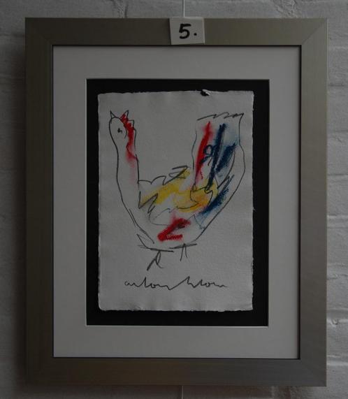 Anton Heyboer Schilderij kip nu 5, Antiek en Kunst, Kunst | Schilderijen | Modern, Ophalen