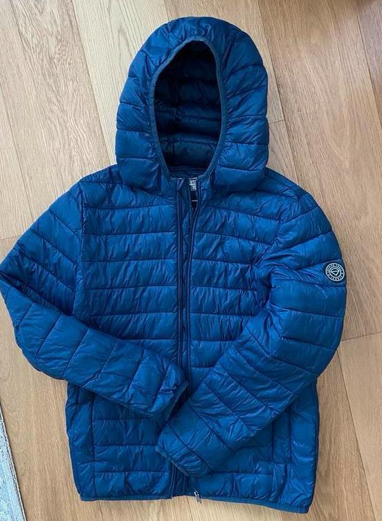 Tussenjas America Today donkerblauw 158 klein gaatje mouw, Kinderen en Baby's, Kinderkleding | Maat 158, Gebruikt, Jongen, Jas