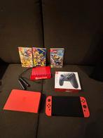 Nintendo Switch OLED Mario Editie + 3 Games & Pro Controller, Switch OLED, Met games, Ophalen of Verzenden, Zo goed als nieuw