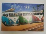 Print op hout Volkswagen bus  90x60 cm  ZGAN, Huis en Inrichting, Woonaccessoires | Schilderijen, Tekeningen en Foto's, Print
