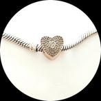 Pandora rose goud Sweetheart 781555CZ retired Hart zirkoni, Pandora, Ophalen of Verzenden, Zo goed als nieuw, 1 bedel