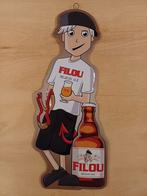 Filou Belgian Ale Origineel Reclamebord Metaal Met Reliéf, Verzamelen, Ophalen, Nieuw, Reclamebord, Plaat of Schild, Overige merken