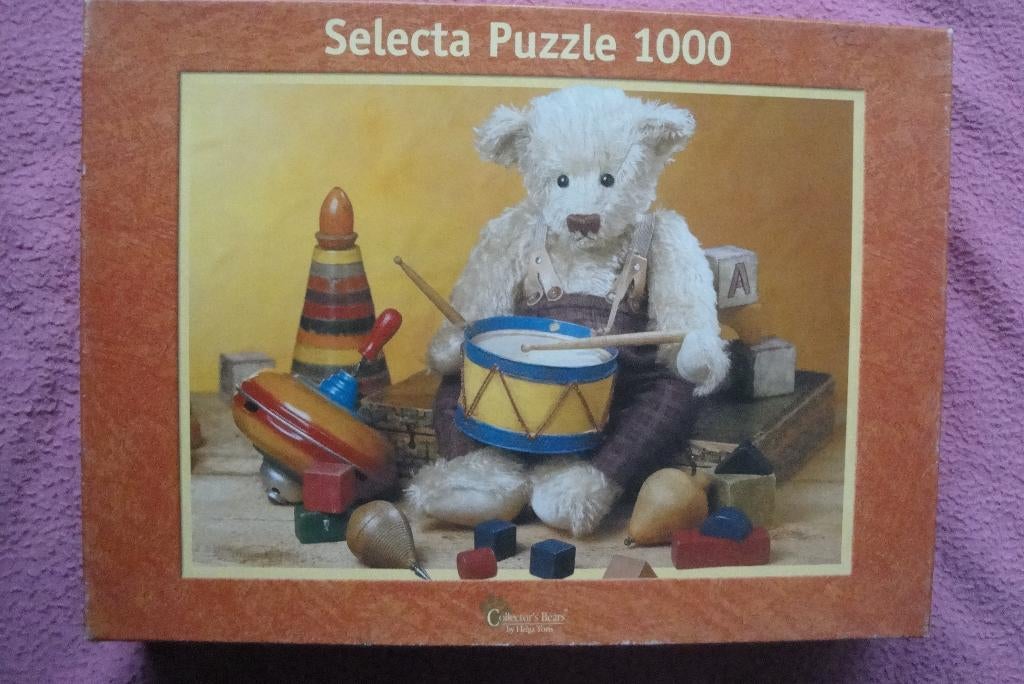 SELECTA BEARS COLLECTION PUZZLE  1.000stukjes 2.50euro, Ophalen of Verzenden, 500 t/m 1500 stukjes, Zo goed als nieuw, Legpuzzel