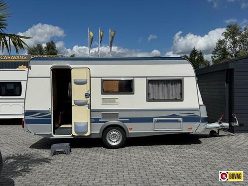 Fendt Saphir 450 Q Met Isabella luifel!, Caravans en Kamperen, Caravans, Bedrijf, tot en met 4, 750 - 1000 kg, Treinzit, Fendt