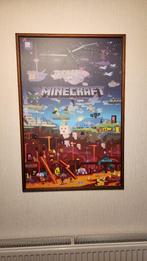 minecraft poster te koop, Verzamelen, Posters, Met lijst, Zo goed als nieuw, Rechthoekig Staand, Ophalen