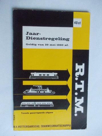 R.T.M. ROTTERDAMSCHE TRAMWEG MIJ.Dienstregel. 29 mei 1960 beschikbaar voor biedingen
