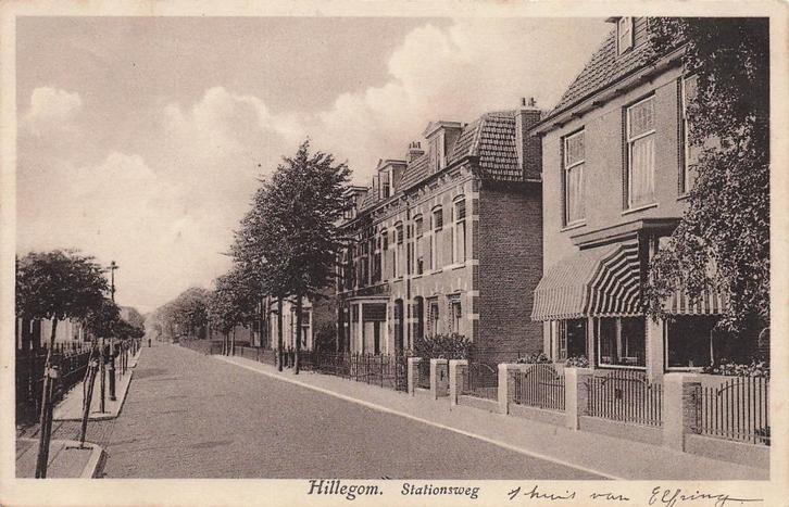 JM283 Hillegom Stationsweg 1931, Verzamelen, Ansichtkaarten | Nederland, Gelopen, Zuid-Holland, 1920 tot 1940, Verzenden