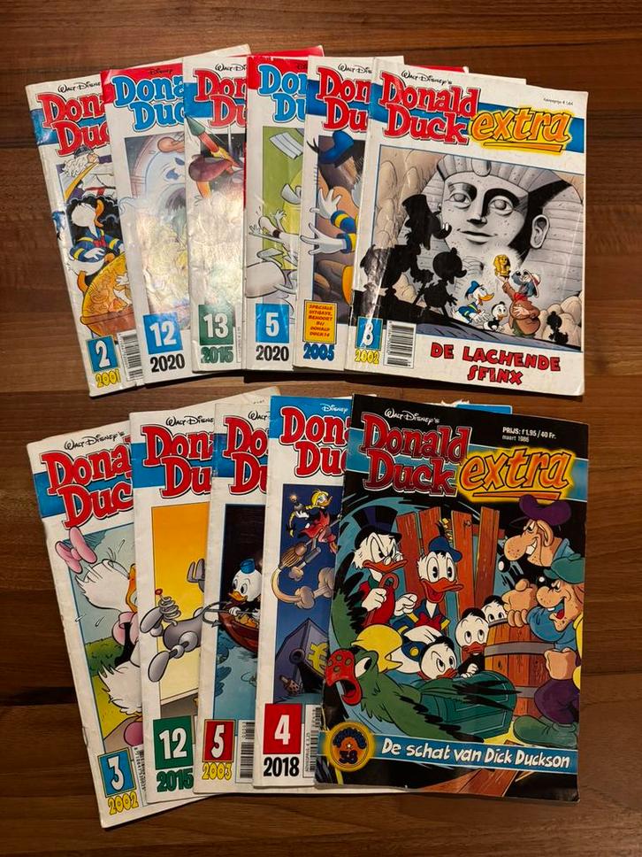 Donald Duck Extra 11x, Boeken, Stripboeken, Gelezen, Meerdere stripboeken, Ophalen of Verzenden