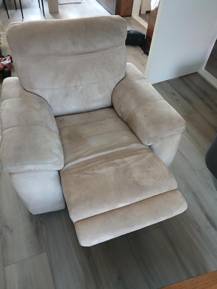 Eénpersoons klapbank, Huis en Inrichting, Fauteuils, Gebruikt, Stof, Overige materialen, 50 tot 75 cm, 100 tot 125 cm, Ophalen