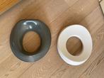 2 toiletverkleiners voor kinderen – wit & grijs, Ophalen of Verzenden, Overige typen, Standaard
