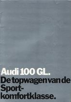 Brochure Audi 100 GL 1972, Ophalen of Verzenden, Gelezen, Audi