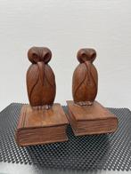 Art deco, Amsterdamse school boekensteunen  houtsnijwerk, Antiek en Kunst, Ophalen of Verzenden