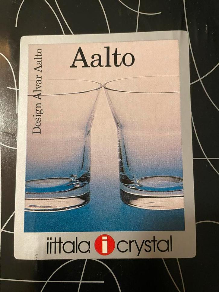 Iittala Aalto Glazen 4x - Alvar Aalto Design, Huis en Inrichting, Keuken | Keukenbenodigdheden, Zo goed als nieuw, Ophalen of Verzenden