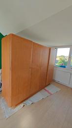 Vintage mid century art deco vierdeurs kledingkast, Huis en Inrichting, Kasten | Kledingkasten, Ophalen, Zo goed als nieuw, 200 cm of meer
