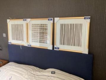 3 abstracte zeefdrukken inclusief lijst nieuw beschikbaar voor biedingen