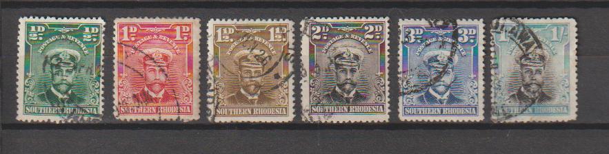 Zuid Rhodesie div. admiraaltjes gestempeld, Ophalen of Verzenden, Zimbabwe, Gestempeld