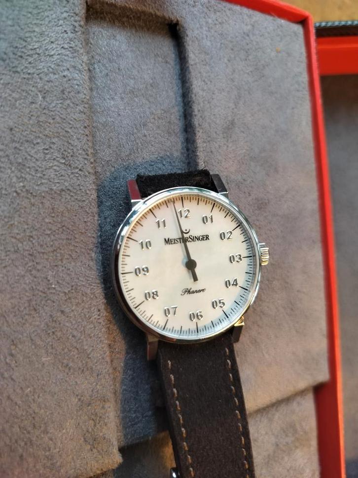Meistersinger Phanero horloge Full-set - Prachtig!, Sieraden, Tassen en Uiterlijk, Horloges | Heren, Zo goed als nieuw, Polshorloge