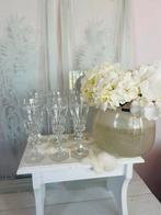 Val Saint Lambert 6x Kristallen Champagne Glazen, Antiek en Kunst, Ophalen