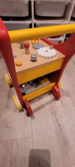 Houten Werkbank Loopwagen, Ophalen of Verzenden, Gebruikt, Duw- of Trekspeelgoed