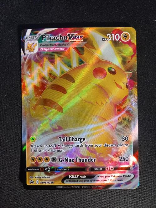 Pokemon Pikachu VMAX SWSH286 Black Star Promo Excellent, Hobby en Vrije tijd, Verzamelkaartspellen | Pokémon, Zo goed als nieuw