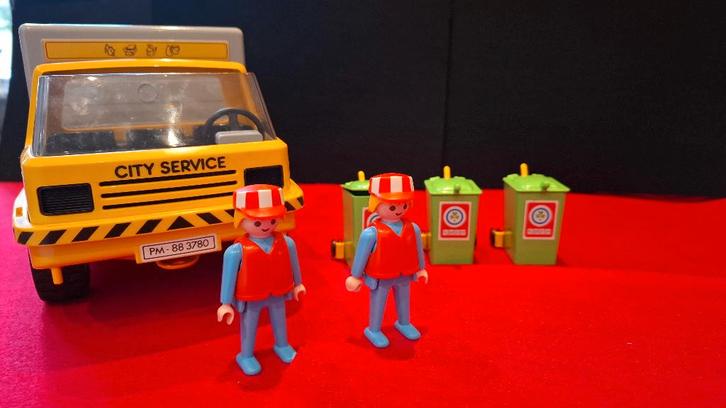 Playmobil City Service Vuilniswagen 7516 - Compleet, Kinderen en Baby's, Speelgoed | Playmobil, Zo goed als nieuw, Ophalen of Verzenden
