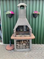 Betonnen Bbq.. inclusief rvs vet opvangbak, Tuin en Terras, Ophalen, Gebruikt