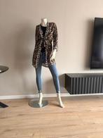 Mooie Kimono met print Maat XS/S, Maat 38/40 (M), Bruin, Ophalen of Verzenden, Zo goed als nieuw