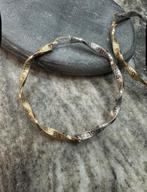 Prachtige 14k gouden Creolen bicolor, Sieraden, Tassen en Uiterlijk, Oorbellen, Ophalen of Verzenden, Nieuw, Goud
