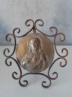 Vintage Jezus standaard gietijzer en koper, Ophalen