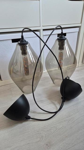 2x Ikea Holmeja lampen met LED lamp beschikbaar voor biedingen