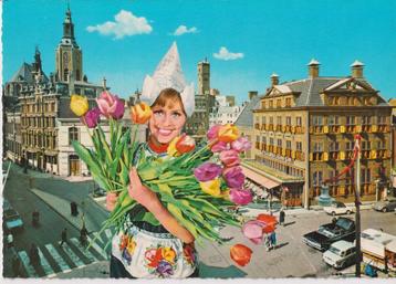 Den Haag, Groenmarkt met auto's, Mercury Comet beschikbaar voor biedingen