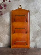 Vintage leder look tijdschriften rek, Ophalen of Verzenden