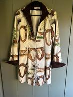 Design blazer jas  100 % co hert ram  bos kleur mt 36 - 38, Maat 38/40 (M), Beige, Meier.Meier, Ophalen of Verzenden