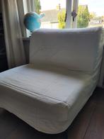 Slaapfauteuil / Slaapbank Ikea LYCKSELE  - Ransta naturel, Huis en Inrichting, Eenpersoons, Zo goed als nieuw, 80 cm, Crème