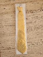 Feestelijke stropdas geel met gouden pailletten carnaval, Kleding | Heren, Nieuw, Ophalen of Verzenden