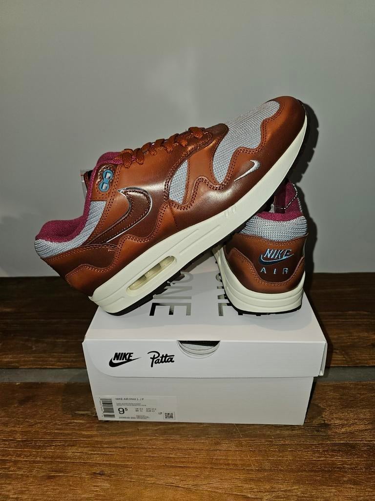 Nike Air Max 1 Patta The Next Wave Dark Russett - Maat 43, Ophalen of Verzenden, Nieuw, Bruin