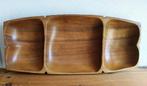 vintage retro grote schaal teakhout 3 vakken, Schaal, Ophalen of Verzenden, Zo goed als nieuw, Rechthoekig