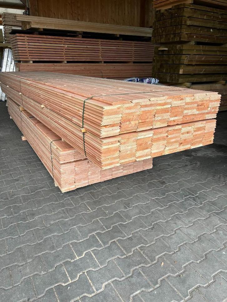 Douglas vellingdeel | Dakbeschot | 18x145 planken, Tuin en Terras, Palen, Balken en Planken, Nieuw, Planken, 250 cm of meer, Ophalen of Verzenden