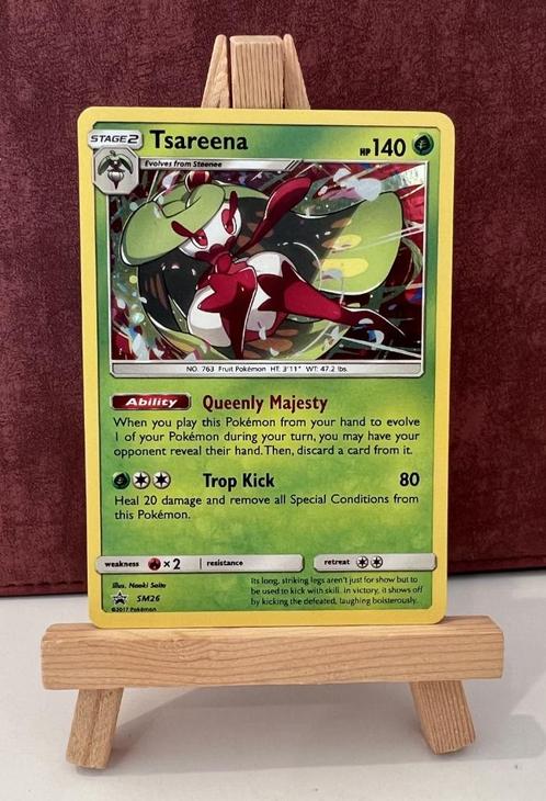 Tsareena Holo SM26 SM Black Star Promos Pokémon Kaart, Hobby en Vrije tijd, Verzamelkaartspellen | Pokémon, Nieuw, Losse kaart