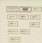 196 x Tabak belasting labels , geplakt op albumbladen, Verzenden, Gebruikt