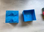 Lego Opbergbox Brick 4 - Blauw, Kinderen en Baby's, Speelgoed | Duplo en Lego, Ophalen of Verzenden, Gebruikt, Lego