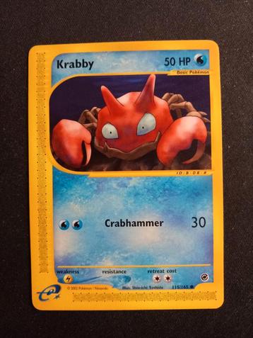 Pokemon Krabby 115/165 Expedition Base Set Vintage Excellent beschikbaar voor biedingen
